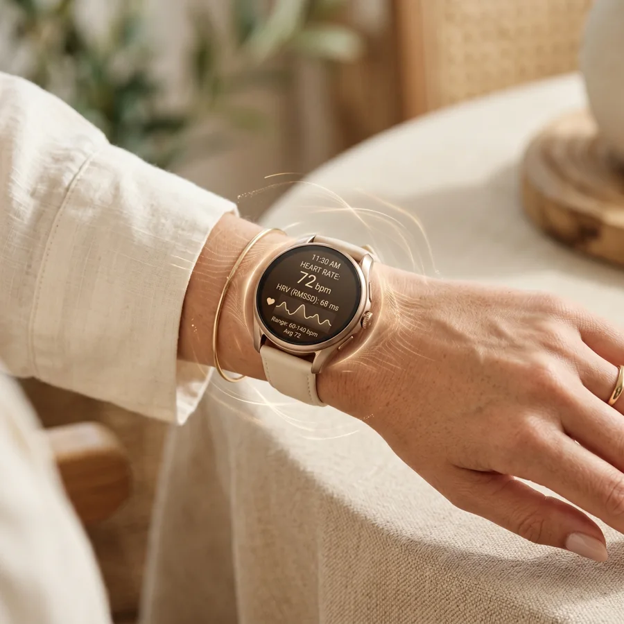 Wearable heart-rate and recovery data tracked alongside lab results over time